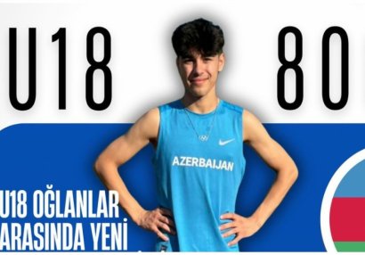 Azərbaycan atleti ölkə rekordunu yenilədi