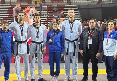 Azərbaycanın daha üç taekvondoçusu Türkiyədə medal qazandı