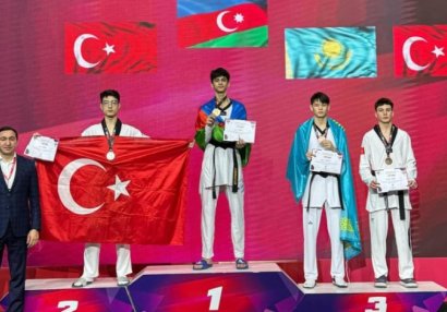 Azərbaycan taekvondoçuları Türkiyədə daha iki qızıl medal qazandılar