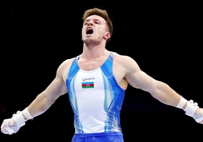 Azərbaycan gimnastı Almaniyada gümüş mükafat qazandı