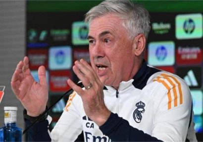 Ançelotti çox saqqız çeynəməsinin səbəbini dedi - "Nəbzim dəqiqədə 120 dəfəyə qədər döyünür"