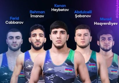 AÇ: Azərbaycan güləşçilərindən ilk gündə 4 medal