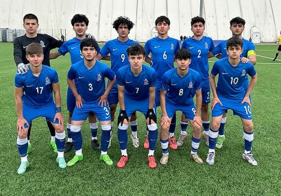 Azərbaycanın U-17 yığması böyük hesabla uduzdu