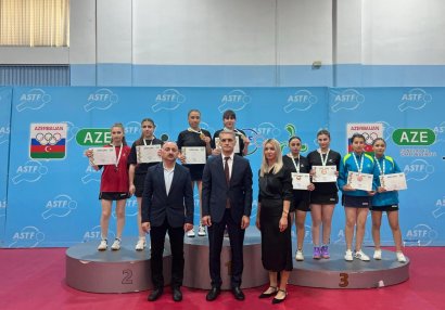 Stolüstü tennis üzrə ölkə birinciliyi başa çatdı