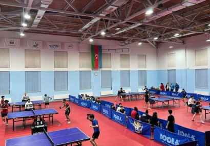 Stolüstü tennis üzrə ölkə çempionatının ilk qalibləri bilindi