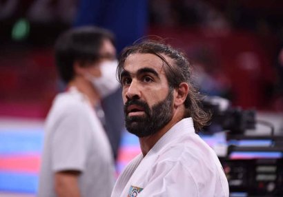 Rafael Ağayev millinin məşqini izlədi - FOTOLAR
