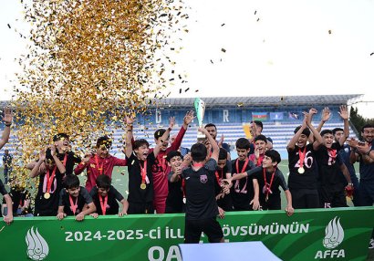 AFFA U-13 Liqasında çempion da bilindi, mükafatçılar da
