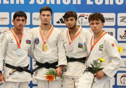 Avropa Kuboku: Azərbaycan cüdoçuları ilk gündə 5 medal qazandılar