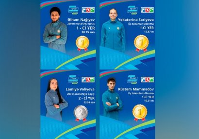 Azərbaycan atletlərindən AÇ-nin son günündə 4 medal