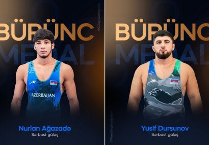 Azərbaycanın iki güləşçisi dünya çempionatında bürünc medal qazanıb