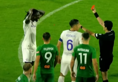 Əliyar Ağayev "Fiorentina"nın hücumçusunu meydandan qovdu - VİDEO