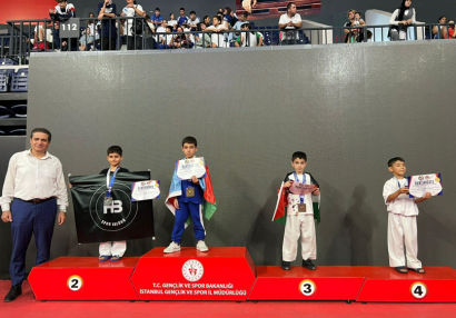 Azərbaycan karateçisi İstanbulda qızıl medal qazandı