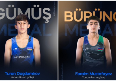 Azərbaycan güləşçiləri dünya çempionatında daha 2 medal qazanıblar