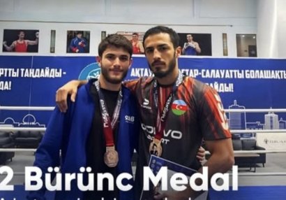 Azərbaycan boksçuları Qazaxıstanda keçirilən beynəlxalq turniri 2 medalla başa vurublar