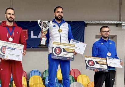 Azərbaycan atıcısı Avropa Kubokunda qızıl medal qazandı