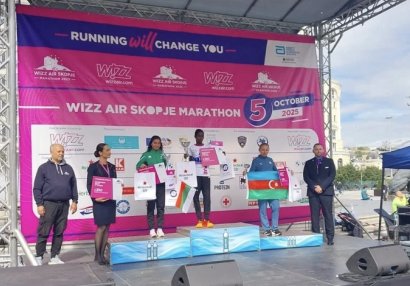 Azərbaycan atleti Makedoniyada beynəlxalq yarışda gümüş medal qazandı