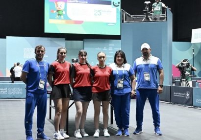 Azərbaycanın stolüstü tennis millisi İslamiadanın yarımfinalına yüksəldi