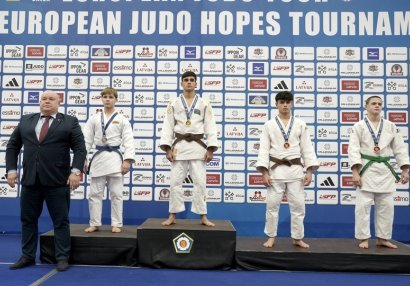 Azərbaycan cüdoçuları Riqada keçirilən turnirdə 4 medal qazandılar