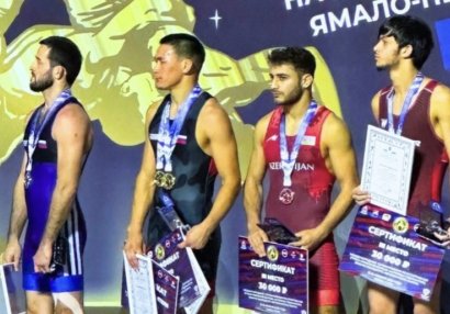 Azərbaycan güləşçisi Rusiyadakı turnirdə qızıl medal qazandı