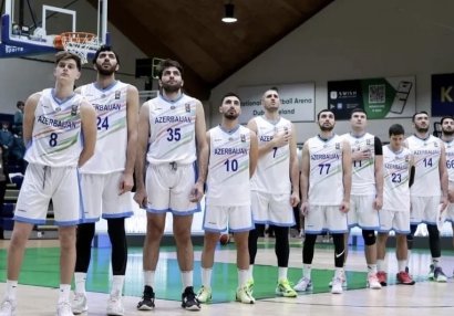 Azərbaycanın basketbol millisi Avropa çempionatının seçmə mərhələsindəki ilk oyununda uduzdu