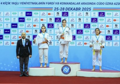 14 yaşadək cüdoçular arasında Azərbaycan birinciliyində daha 6 çəkidə mükafatçılar bəlli oldu