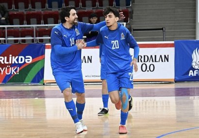 Futzal üzrə Azərbaycan millisi ikinci yoldaşlıq görüşündə qələbə qazandı