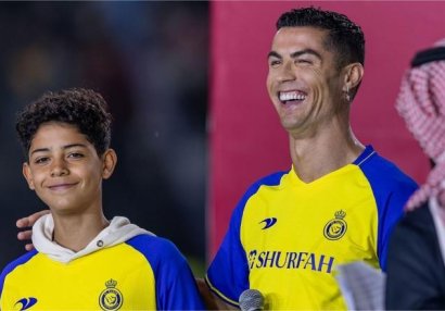 Oğlu Ronaldunu ötüb keçdi - FOTO