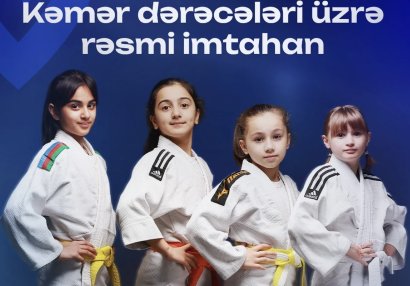 Azərbaycan Cüdo Federasiyası kəmər dərəcələri üzrə rəsmi imtahan keçirəcək