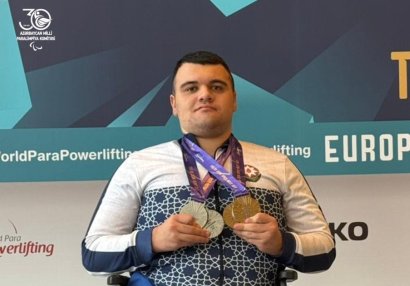 Azərbaycan parapauerliftinqçisi Avropa Açıq çempionatında daha iki medal qazandı