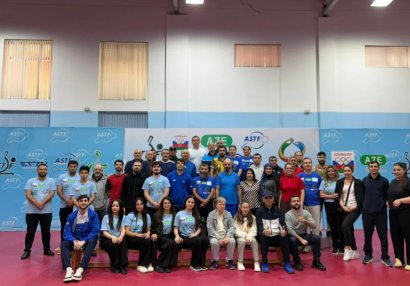 Stolüstü tennis üzrə "Baku Open" turnirinin qalibləri bilindi