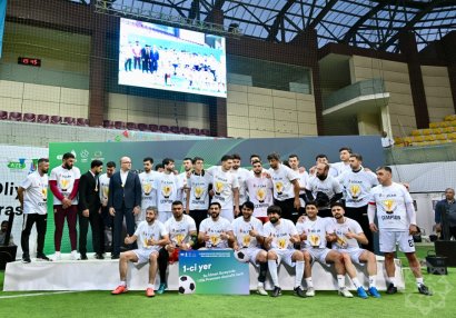 Dövlət qurumları arasında IV minifutbol turnirinin qalibləri mükafatlandırıldı