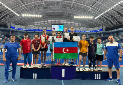 Azərbaycanlı stolüstü tennisçilər beynəlxalq turnirdə 4 medal qazandılar