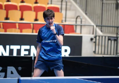 Azərbaycanlı stolüstü tennisçi beynəlxalq turnirdə 3-cü oldu