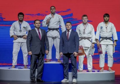 Gənc cüdoçularımız Krasnoyarskda keçirilən turnirdə 3 medal qazanıblar