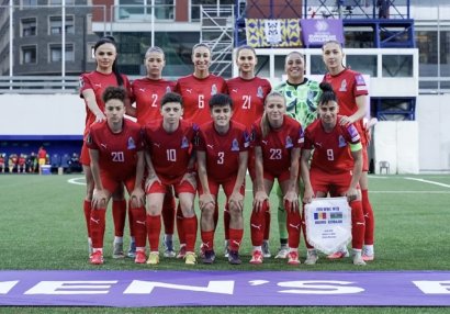 Qadın futbolçulardan ibarət Azərbaycan millisi FIFA reytinqində gerilədi