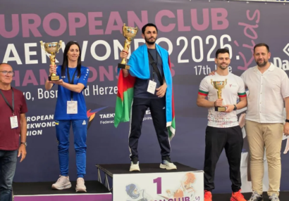Azərbaycan taekvandoçuları Avropa çempionatında birinci yeri tutdular