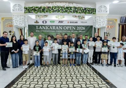 "Lankaran Open 2026" Beynəlxalq Şahmat Festivalına yekun vuruldu