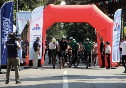 Qazax şəhərində velosiped üzrə Federasiya Kuboku keçirilib