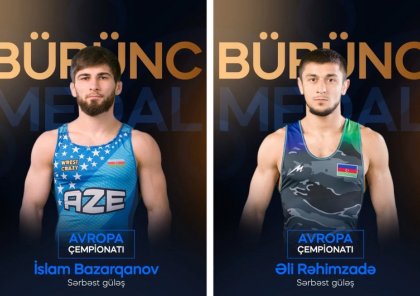 AÇ: Azərbaycanın sərbəst güləş millisindən 3 "bürünc"