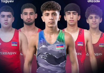U-17 AÇ: Azərbaycanın sərbəst güləşçiləri 3 medalla başladılar