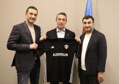 "Qarabağ" rəsmiləri "Fənərbağça"nın prezidenti ilə görüşdülər