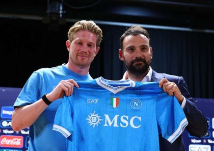 De Bröyne "Napoli"də nömrə seçimini etdi