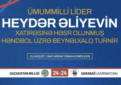 "Qarabağ" həndbolçuları Qazaxıstan millisi ilə heç-heçə edib