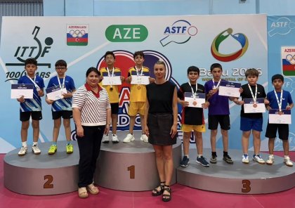 Stolüstü tennis üzrə respublika birinciliyinin qalibləri müəyyənləşib
