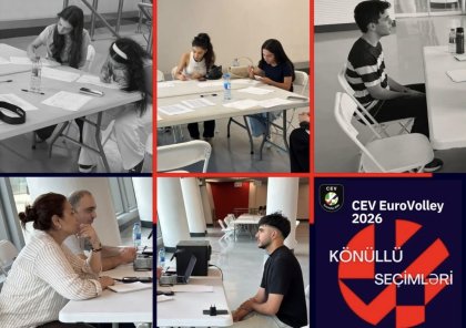 Voleybol üzrə Avropa çempionatında 250 könüllü fəaliyyət göstərəcək