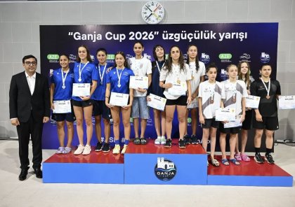 Gəncədə "Ganja Cup 2026" üzgüçülük yarışı keçirildi