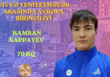 Kamran Xappayev Avropa birinciliyində bürünc medal qazanıb