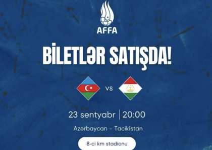Azərbaycan millisinin 3 oyununun biletləri satışa çıxarıldı