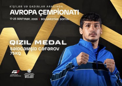 Boksçumuz Avropa çempionu olub