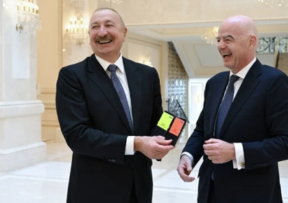 İlham Əliyev FİFA-nın prezidentini qəbul etdi